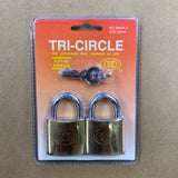 Load image into Gallery viewer, Brass Padlock Twin Pack - 38mm