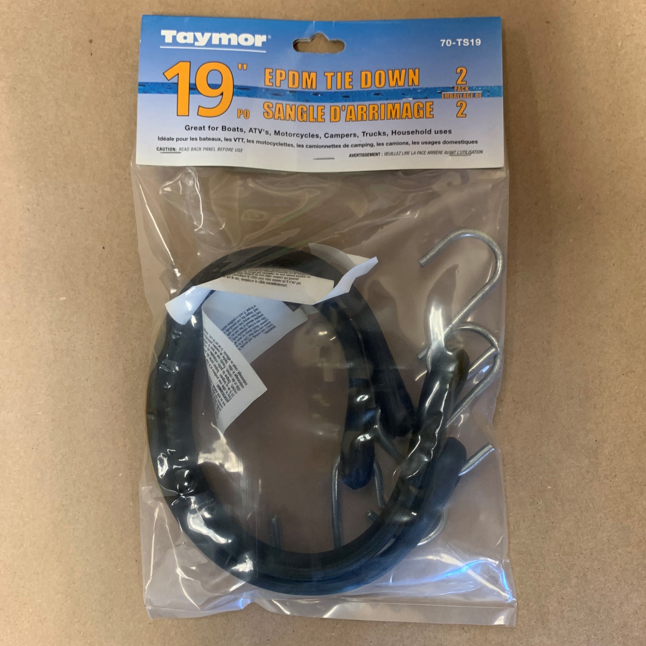 19" Rubber Tie Down