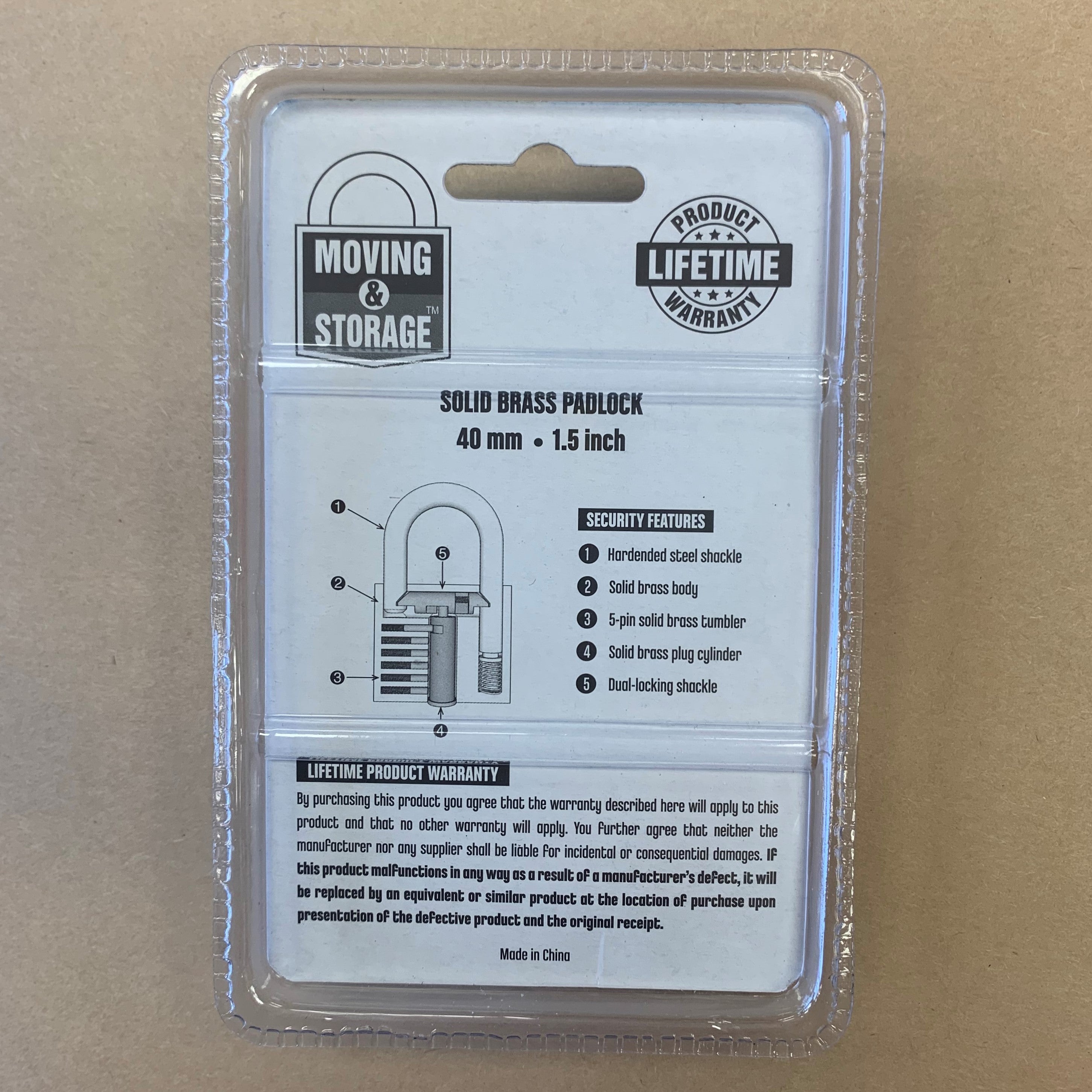 Brass Padlock - 1.5"