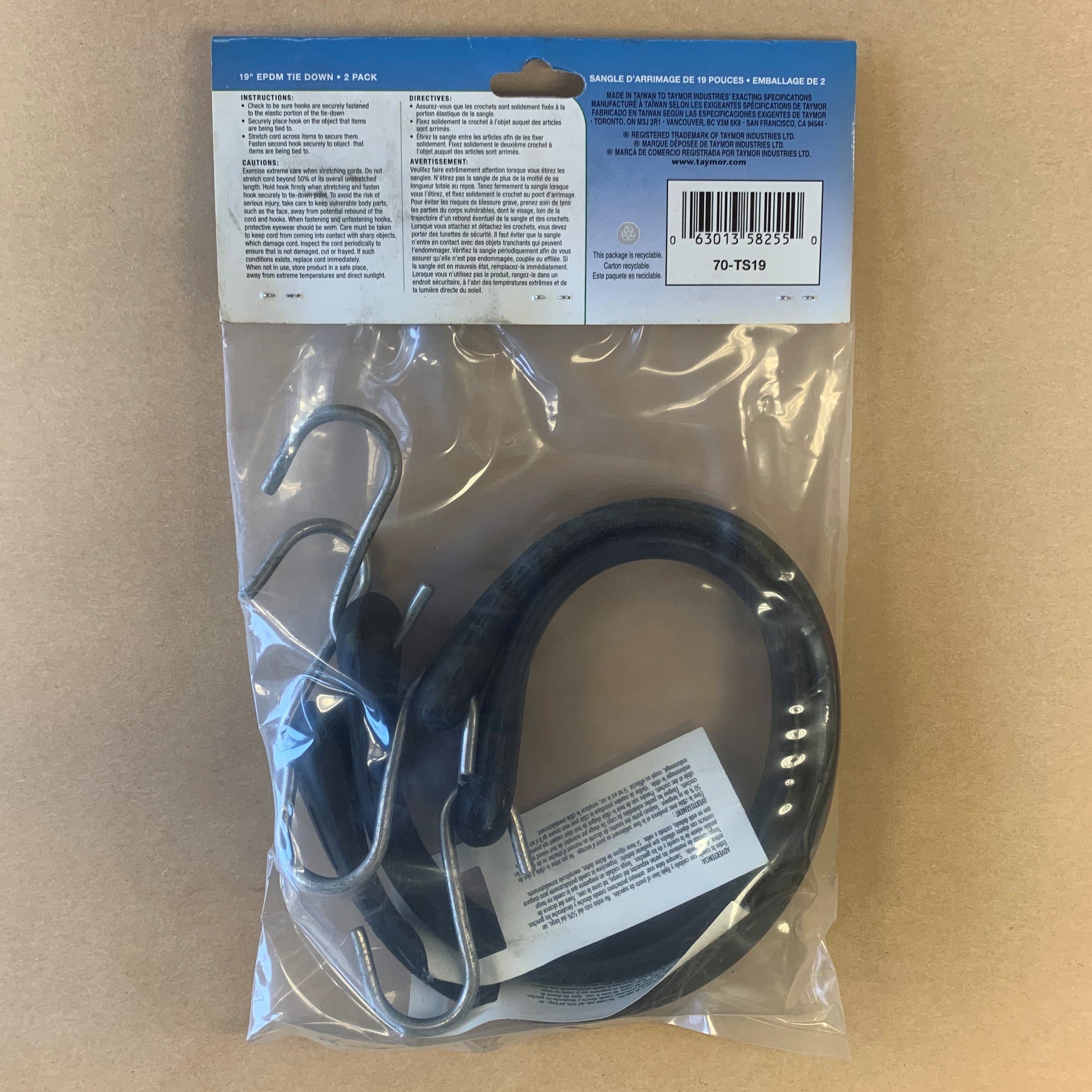 19" Rubber Tie Down